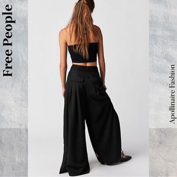 FREE PEOPLE FLORENCE EMBROIDERED PANTS SIZE 10 NWT - Picture 4 of 10